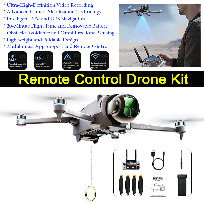 Drone Surveying - A26 Pro GPS 드론: 4.5인치 대형