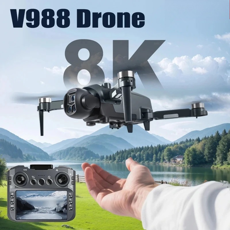 Drone Surveying - 오리지널 V988 드론 8K HD 듀얼
