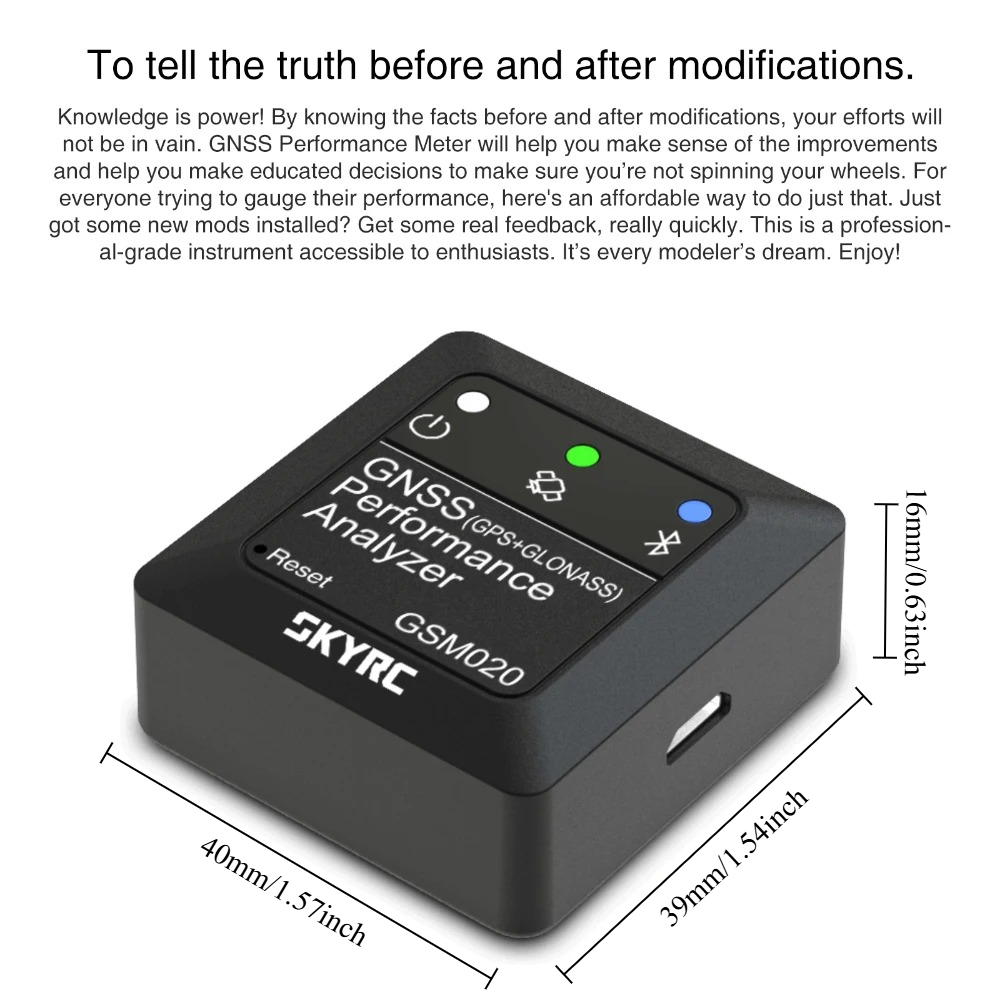 SKYRC GSM020 GNSS 성능 분석기, 블루투스 - Drone Mapping 리뷰 및 가격