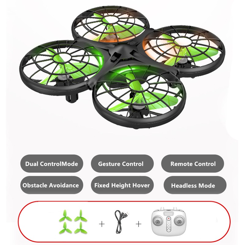 제스처 유도 장애물 회피 RC 쿼드콥터, 안정적인 호버 - Eachine Drone E010 리뷰 및 가격